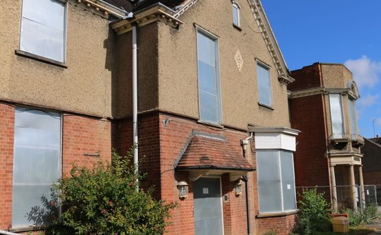 A section of the former Market Harborough District Hospital