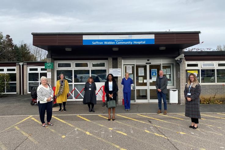 Kemi Badenoch at Saffron Walden community hospital 